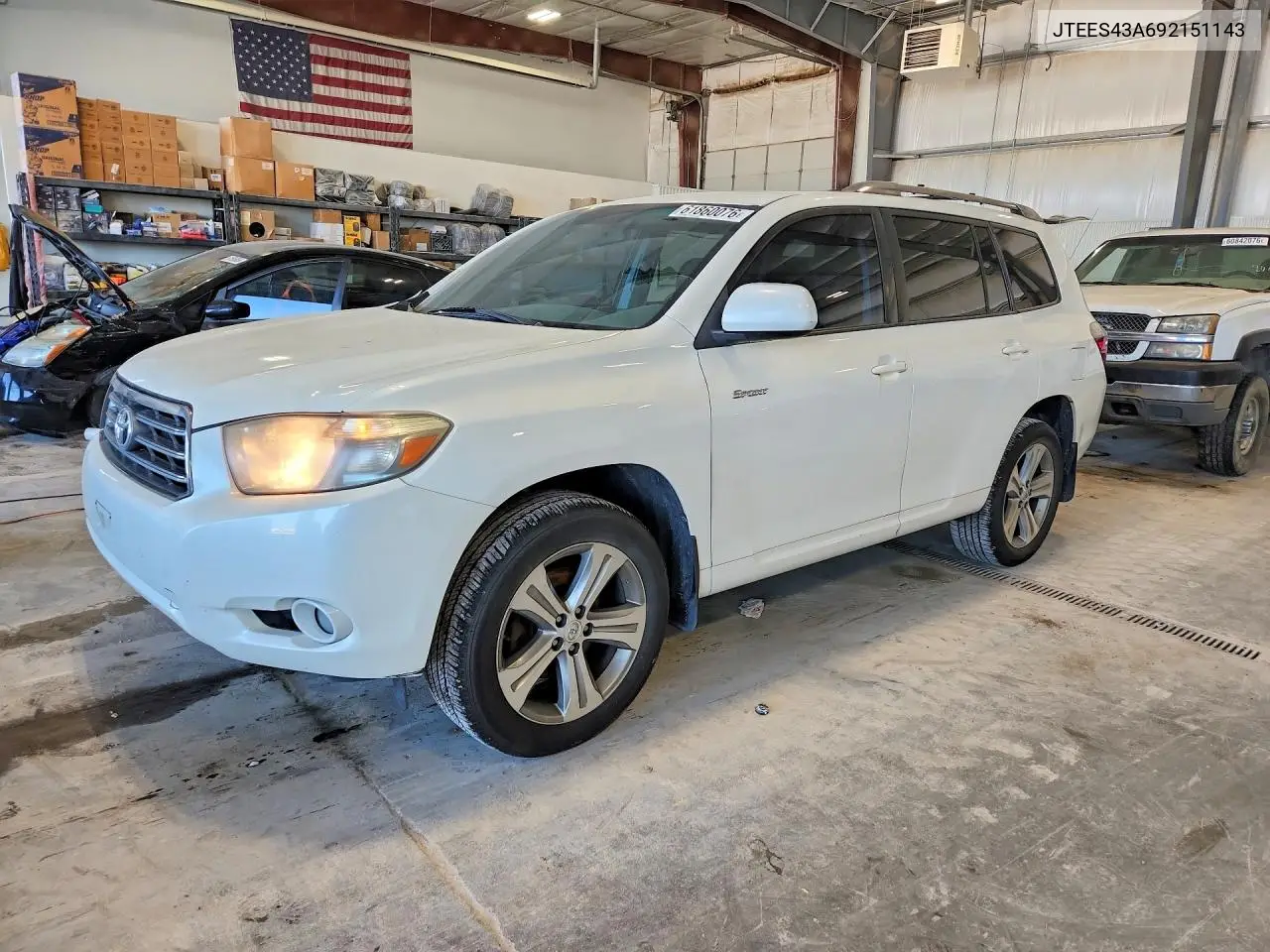 2009 Toyota Highlander Sport VIN: JTEES43A692151143 Lot: 61860076