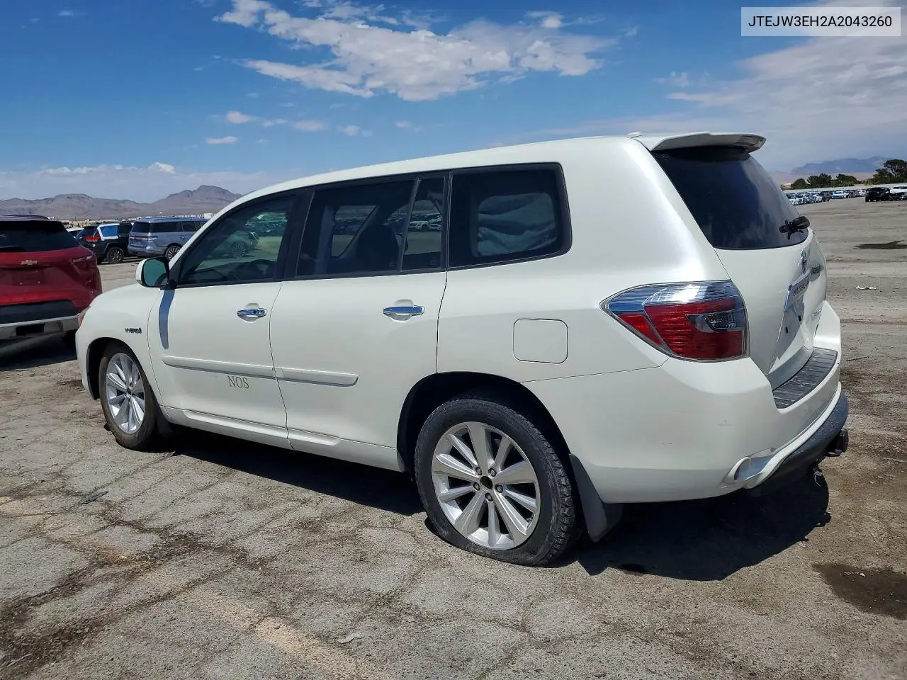 2010 Toyota Highlander Hybrid Limited VIN: JTEJW3EH2A2043260 Lot: 58627516