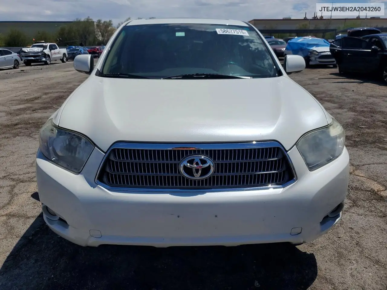 2010 Toyota Highlander Hybrid Limited VIN: JTEJW3EH2A2043260 Lot: 58627516
