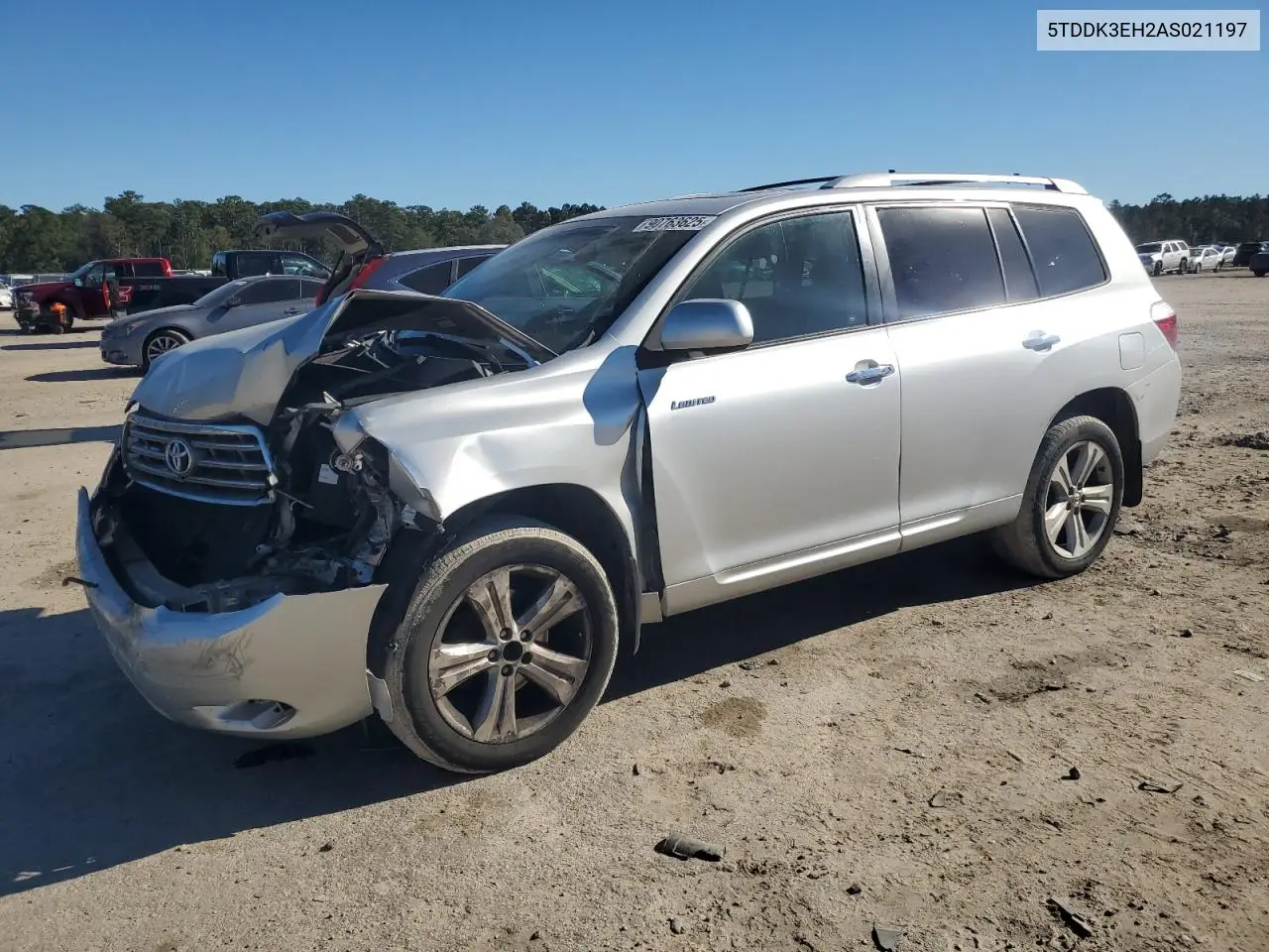5TDDK3EH2AS021197 2010 Toyota Highlander Limited