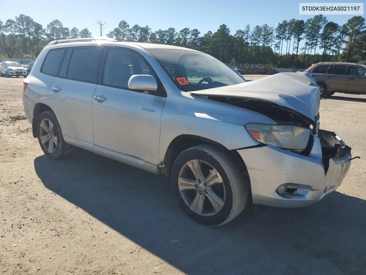 5TDDK3EH2AS021197 2010 Toyota Highlander Limited