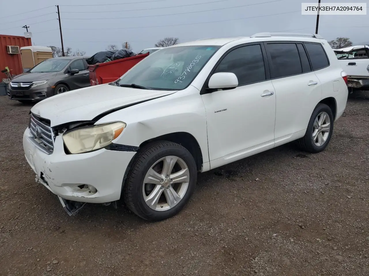 JTEYK3EH7A2094764 2010 Toyota Highlander Limited