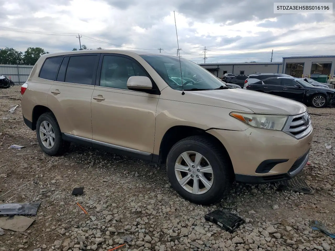 2011 Toyota Highlander Base VIN: 5TDZA3EH5BS016196 Lot: 58619156