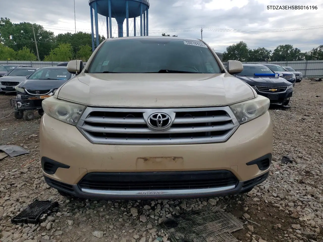 2011 Toyota Highlander Base VIN: 5TDZA3EH5BS016196 Lot: 58619156