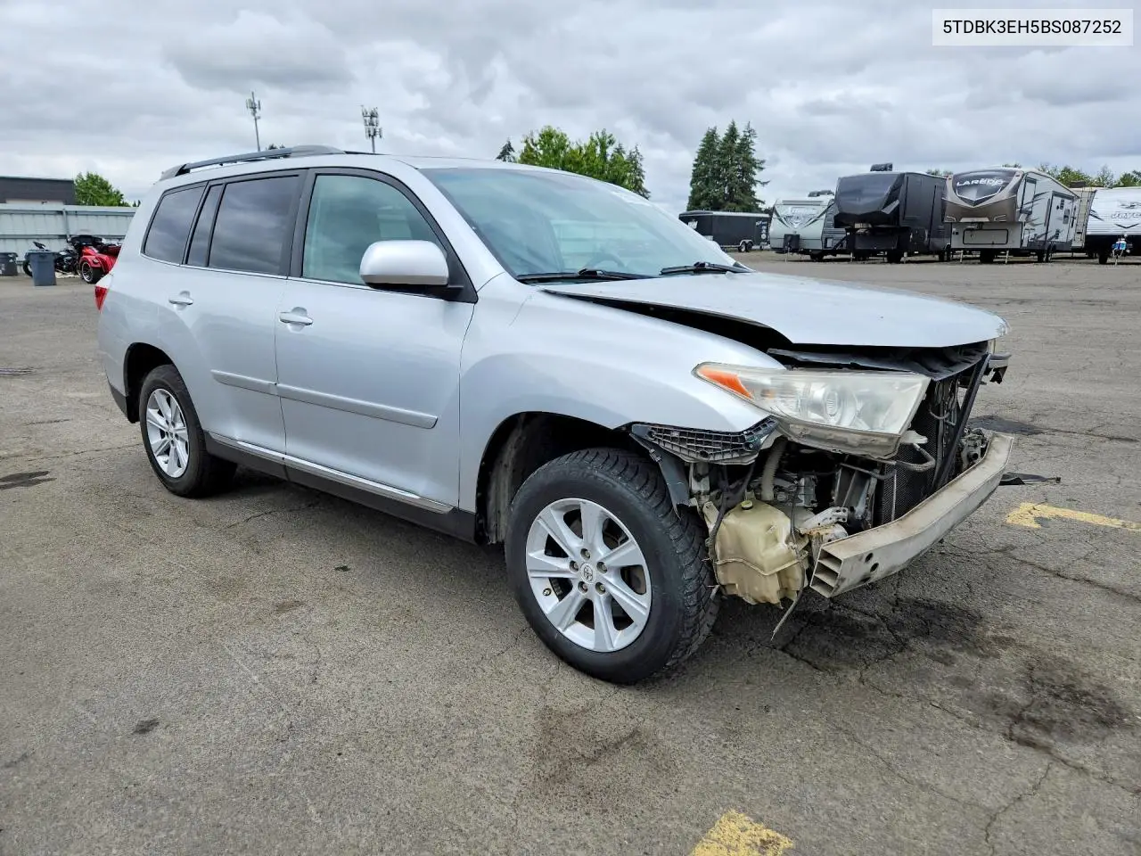2011 Toyota Highlander Se VIN: 5TDBK3EH5BS087252 Lot: 59599746