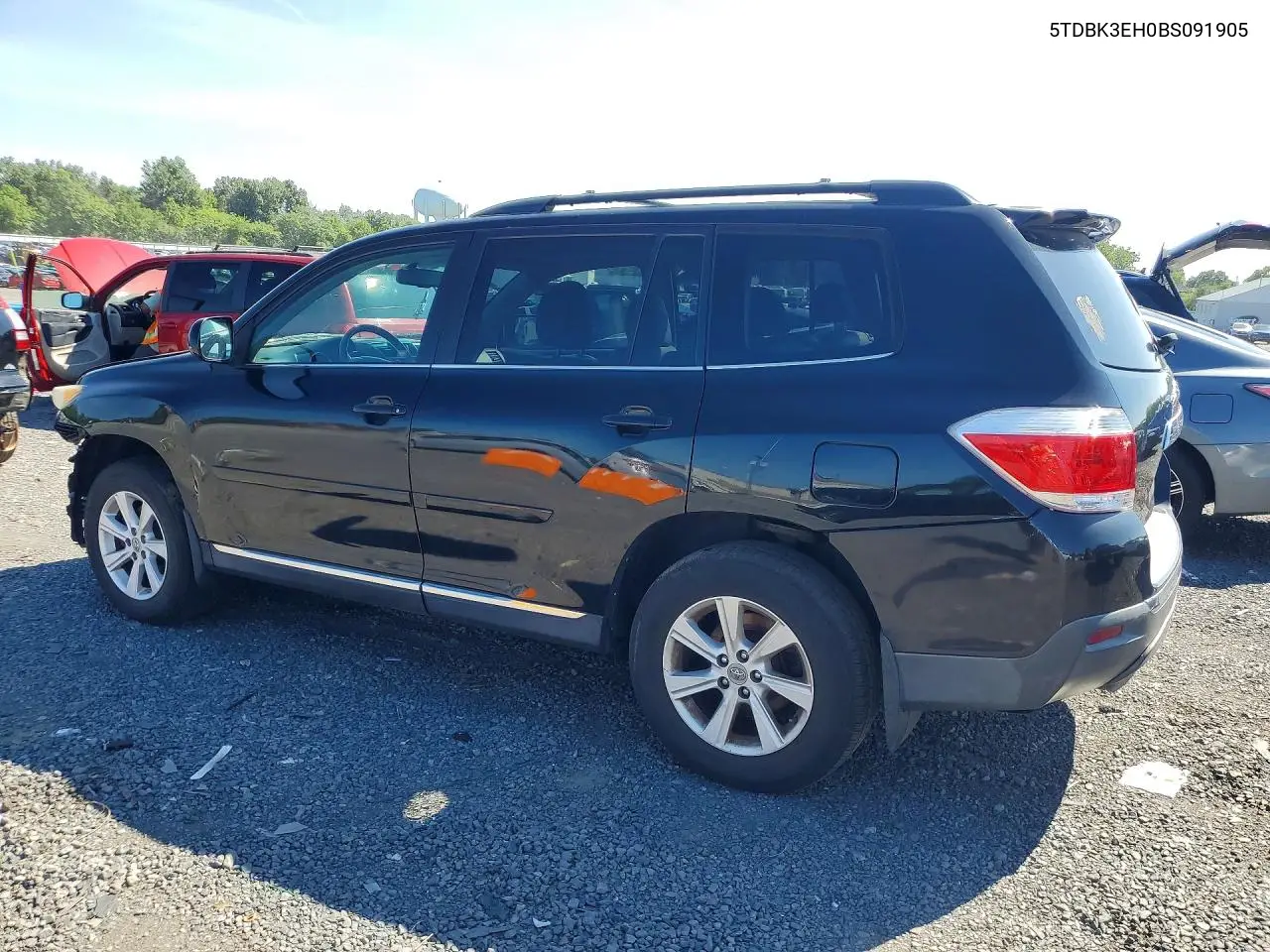 2011 Toyota Highlander Se VIN: 5TDBK3EH0BS091905 Lot: 60880256