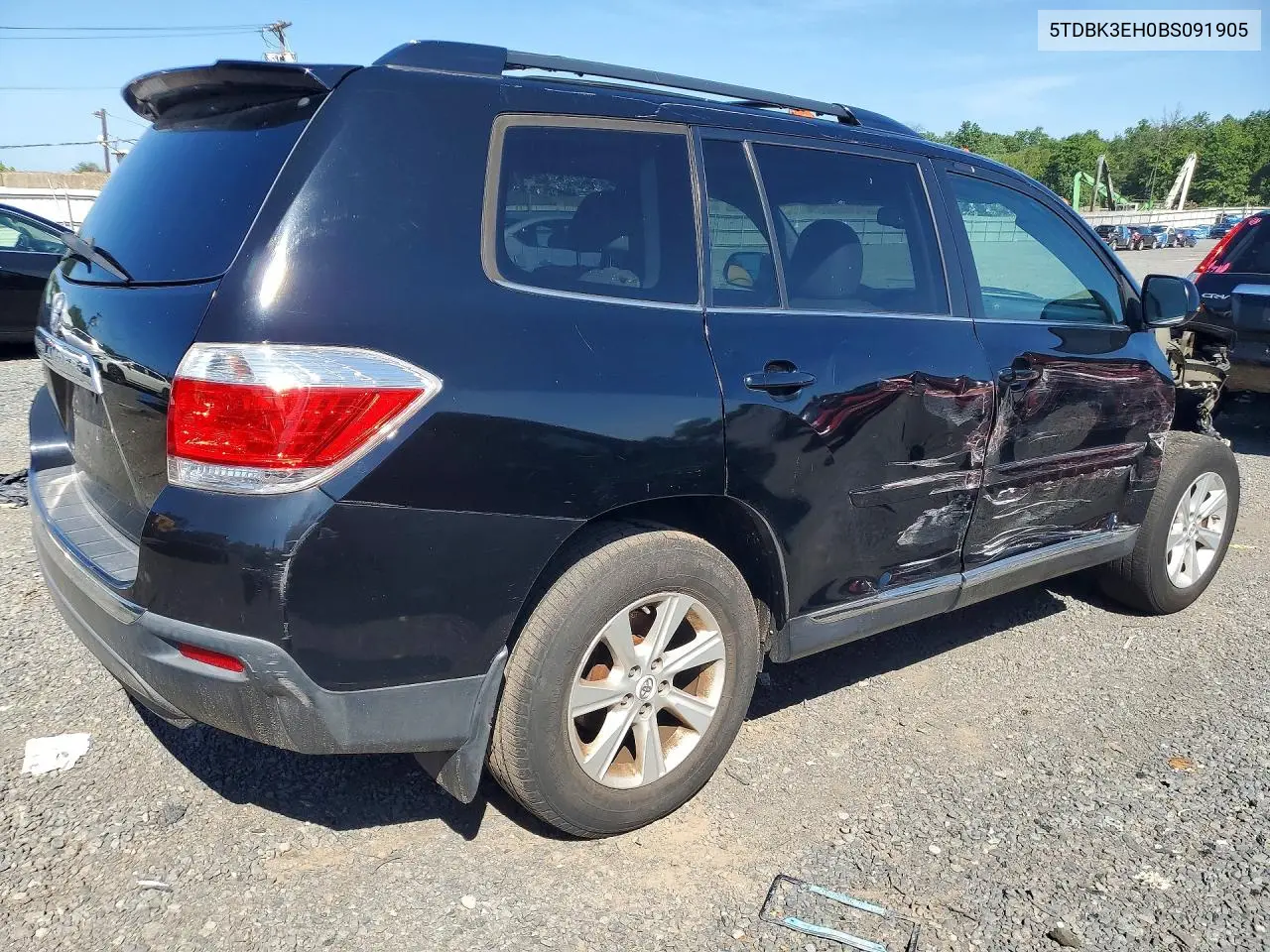 2011 Toyota Highlander Se VIN: 5TDBK3EH0BS091905 Lot: 60880256