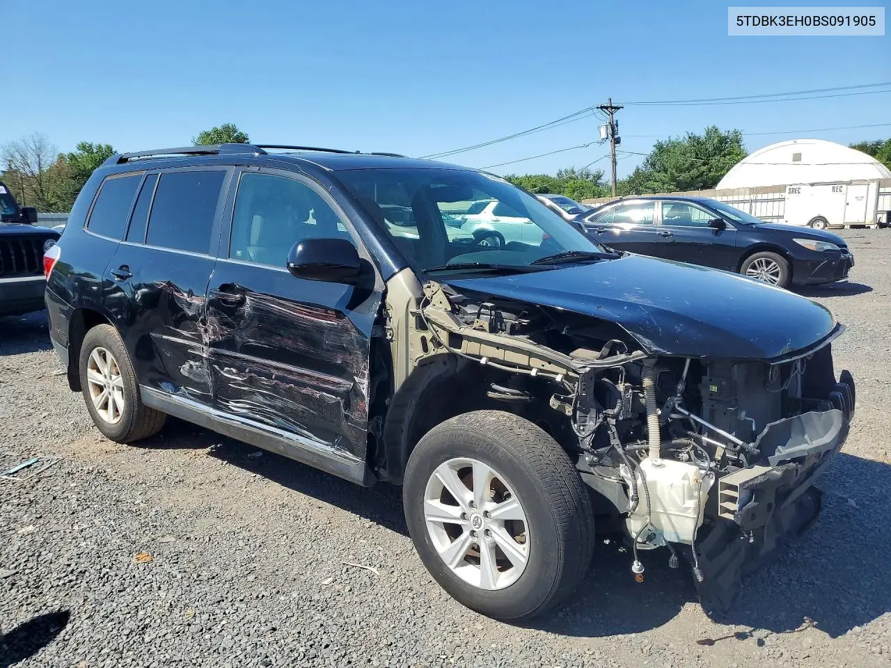 2011 Toyota Highlander Se VIN: 5TDBK3EH0BS091905 Lot: 60880256