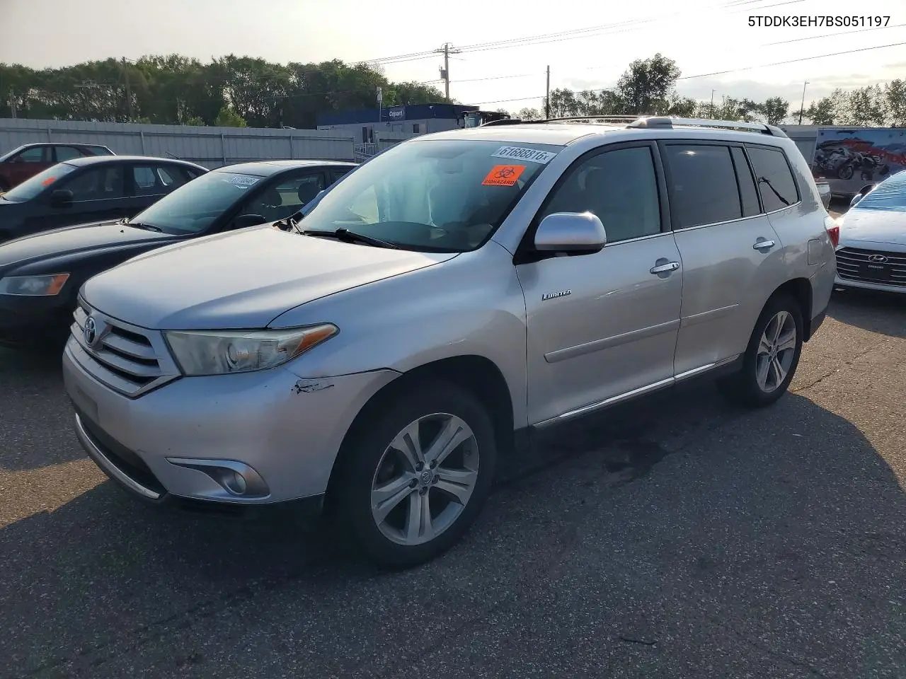 2011 Toyota Highlander Limited VIN: 5TDDK3EH7BS051197 Lot: 61688816