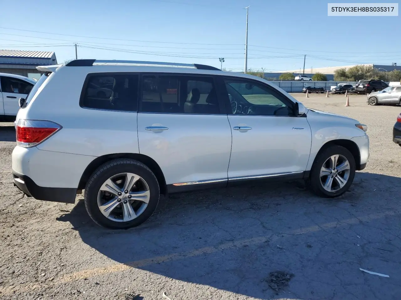 5TDYK3EH8BS035317 2011 Toyota Highlander Limited
