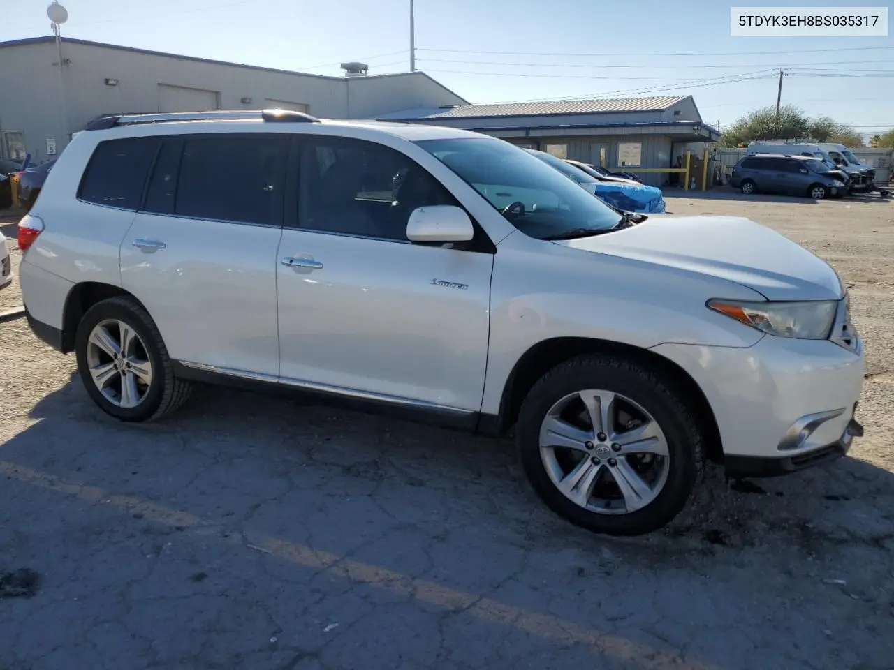 5TDYK3EH8BS035317 2011 Toyota Highlander Limited