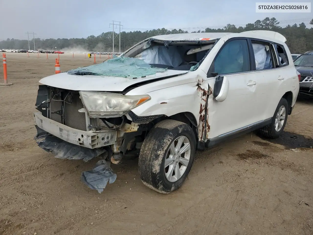 5TDZA3EH2CS026816 2012 Toyota Highlander Base