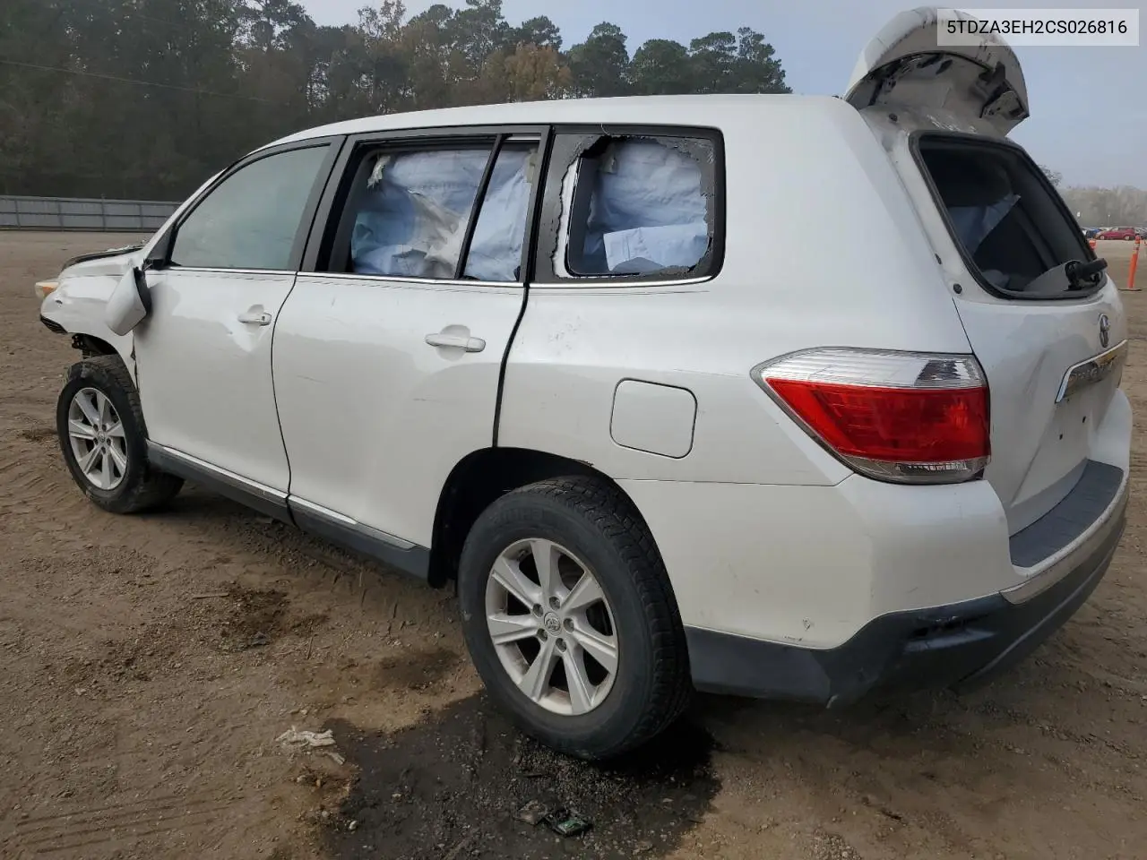 5TDZA3EH2CS026816 2012 Toyota Highlander Base