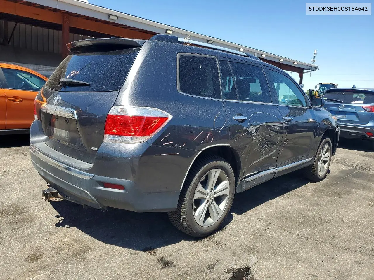 2012 Toyota Highlander Limited VIN: 5TDDK3EH0CS154642 Lot: 57313256