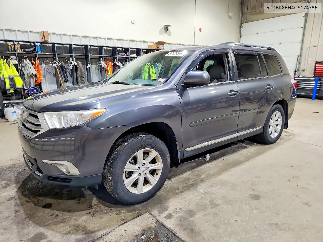 2012 Toyota Highlander Se VIN: 5TDBK3EH4CS174786 Lot: 57485596