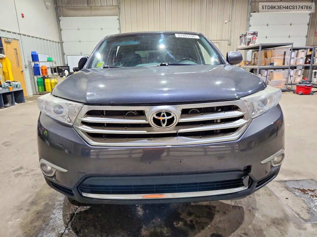 2012 Toyota Highlander Se VIN: 5TDBK3EH4CS174786 Lot: 57485596