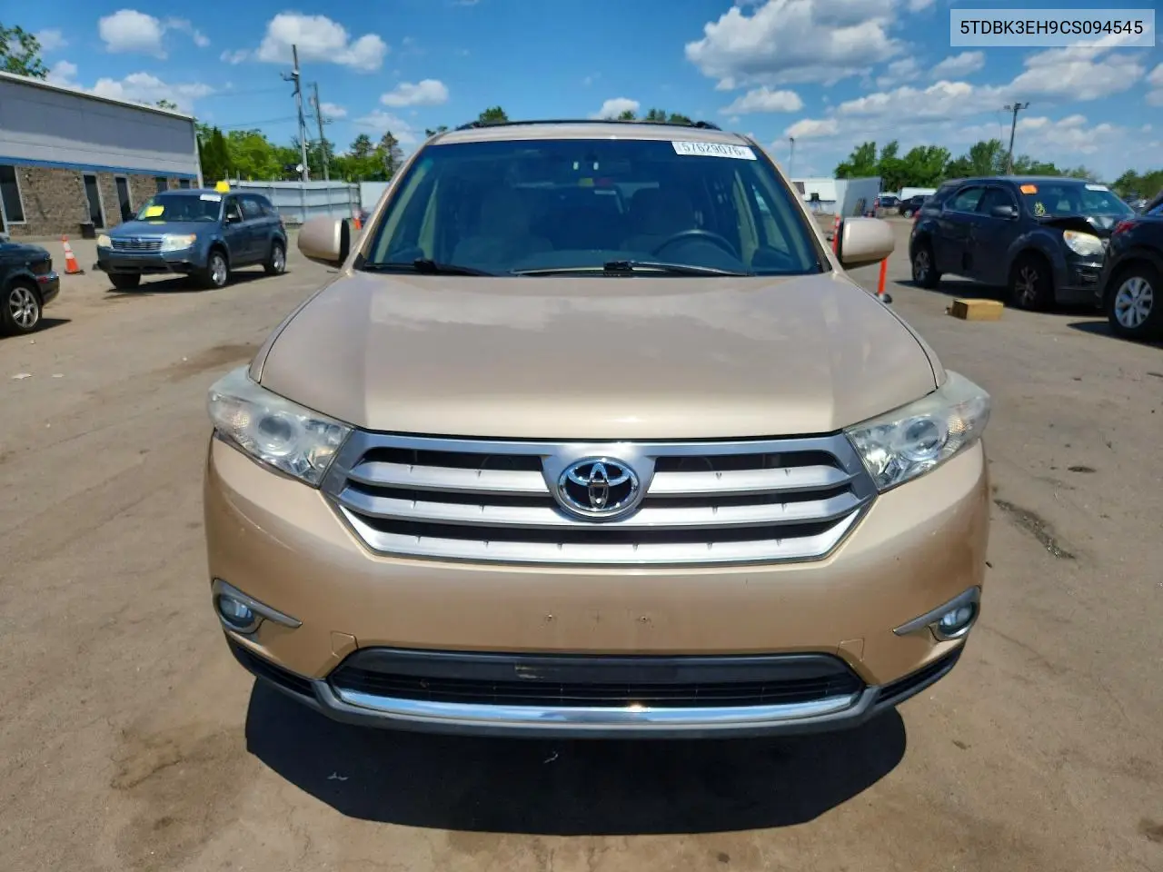 2012 Toyota Highlander Base VIN: 5TDBK3EH9CS094545 Lot: 57629076