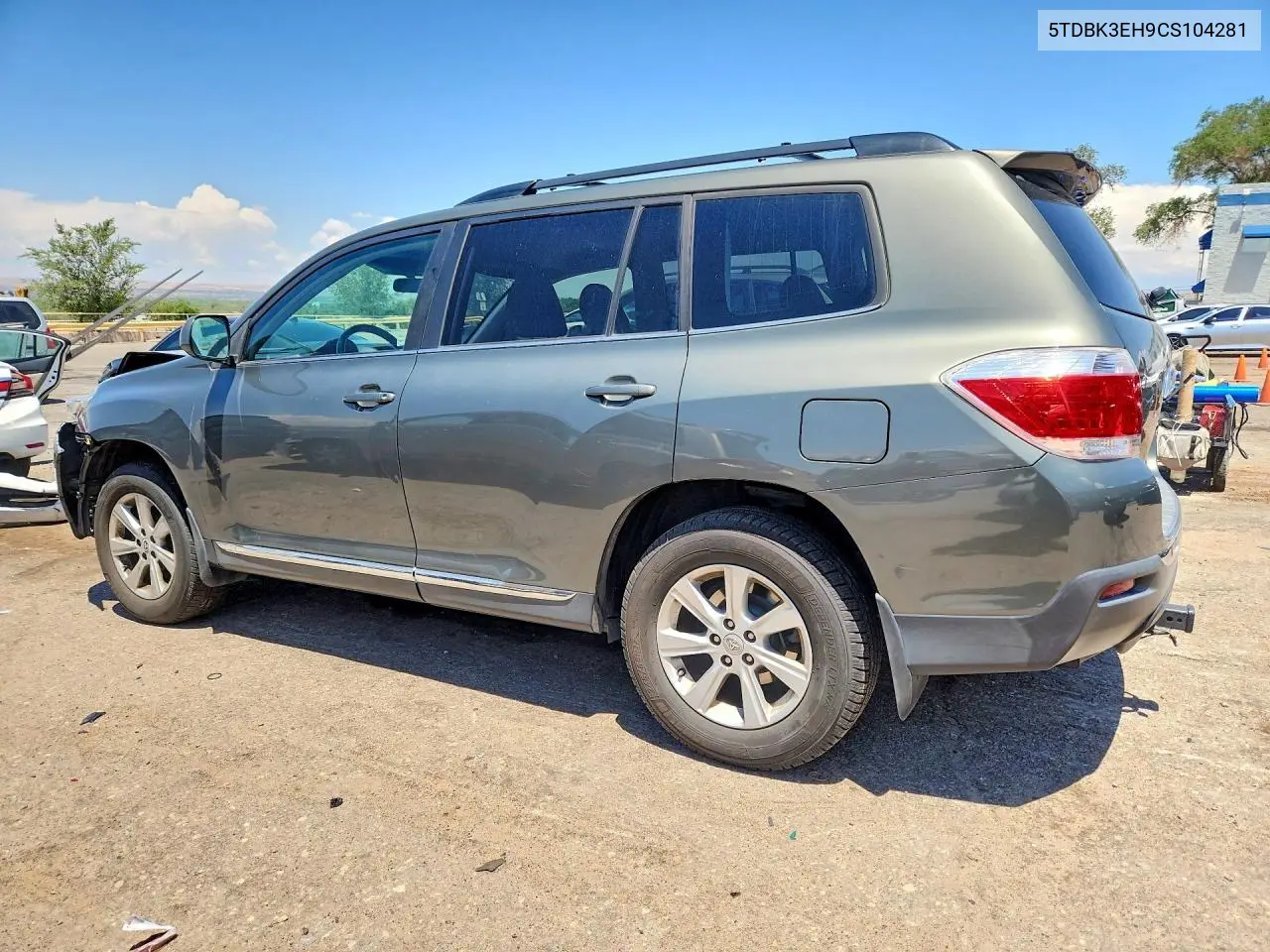2012 Toyota Highlander Base VIN: 5TDBK3EH9CS104281 Lot: 61231966