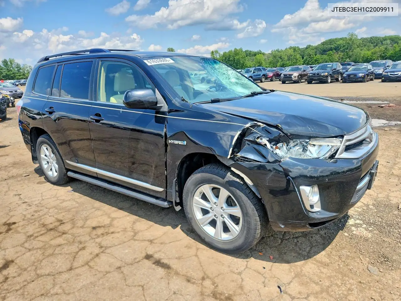 2012 Toyota Highlander Hybrid VIN: JTEBC3EH1C2009911 Lot: 61633686