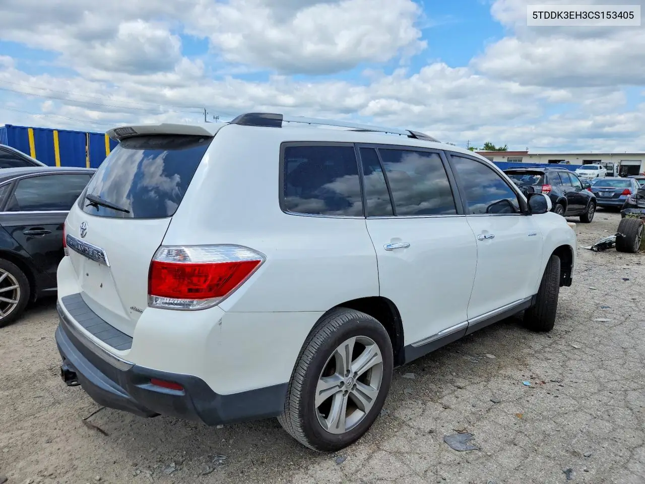 2012 Toyota Highlander Limited VIN: 5TDDK3EH3CS153405 Lot: 61736876