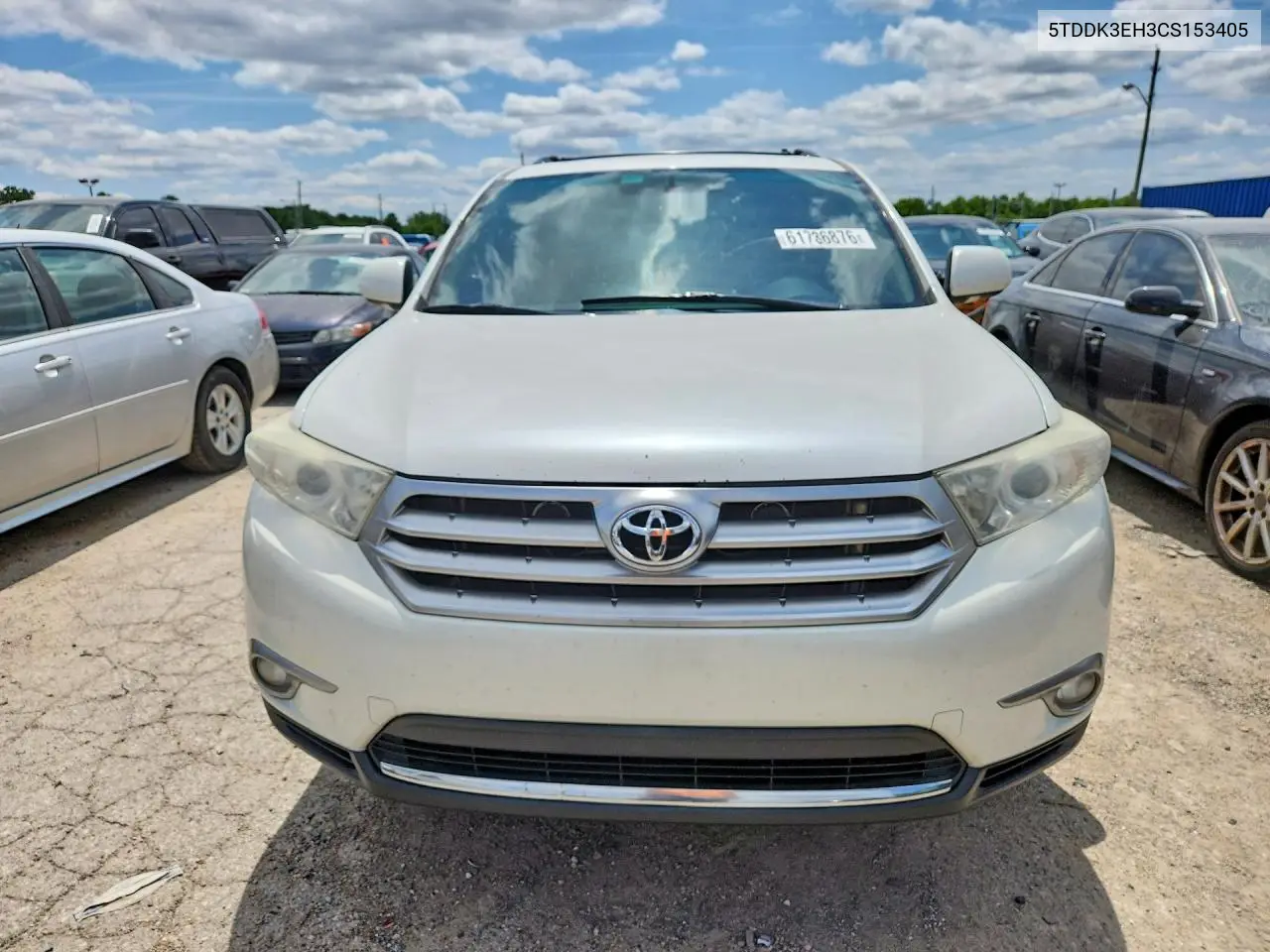 2012 Toyota Highlander Limited VIN: 5TDDK3EH3CS153405 Lot: 61736876