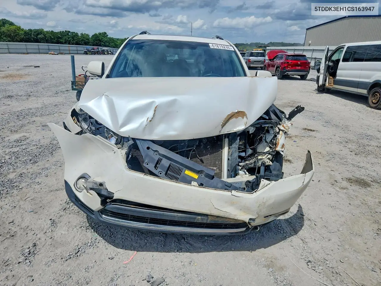 2012 Toyota Highlander Limited VIN: 5TDDK3EH1CS163947 Lot: 61819246