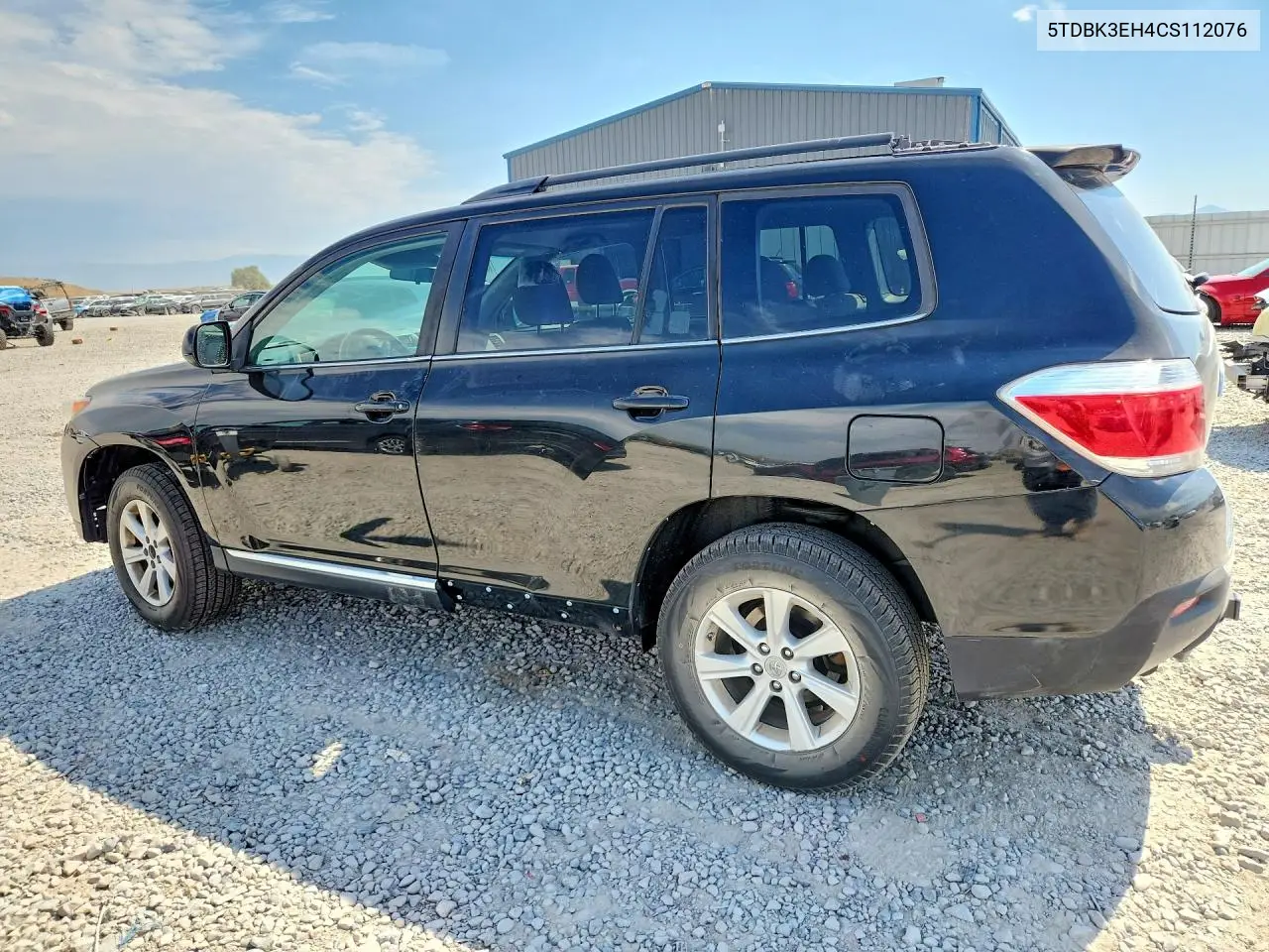 2012 Toyota Highlander Base VIN: 5TDBK3EH4CS112076 Lot: 61977006