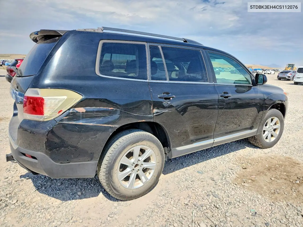 2012 Toyota Highlander Base VIN: 5TDBK3EH4CS112076 Lot: 61977006