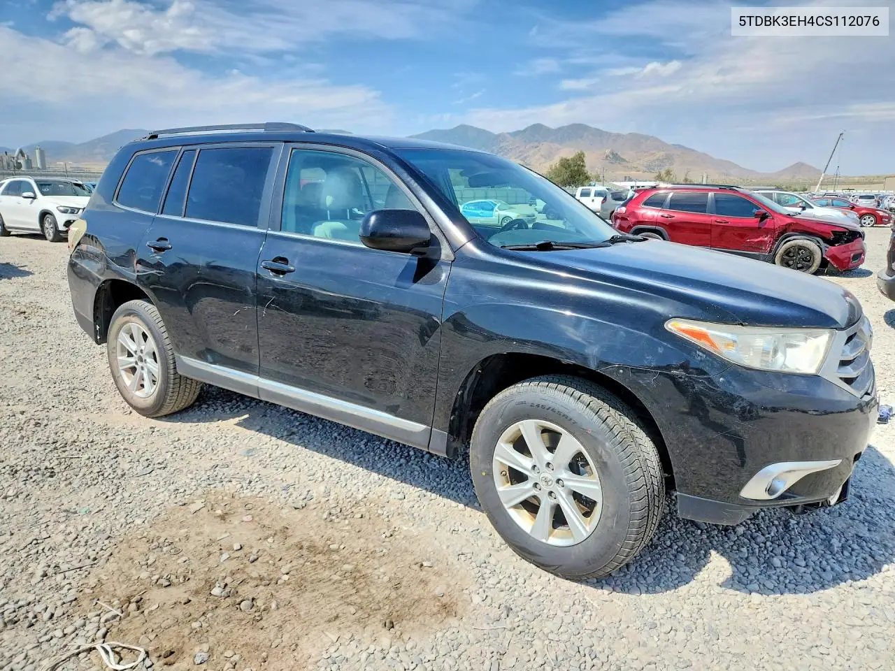 2012 Toyota Highlander Base VIN: 5TDBK3EH4CS112076 Lot: 61977006