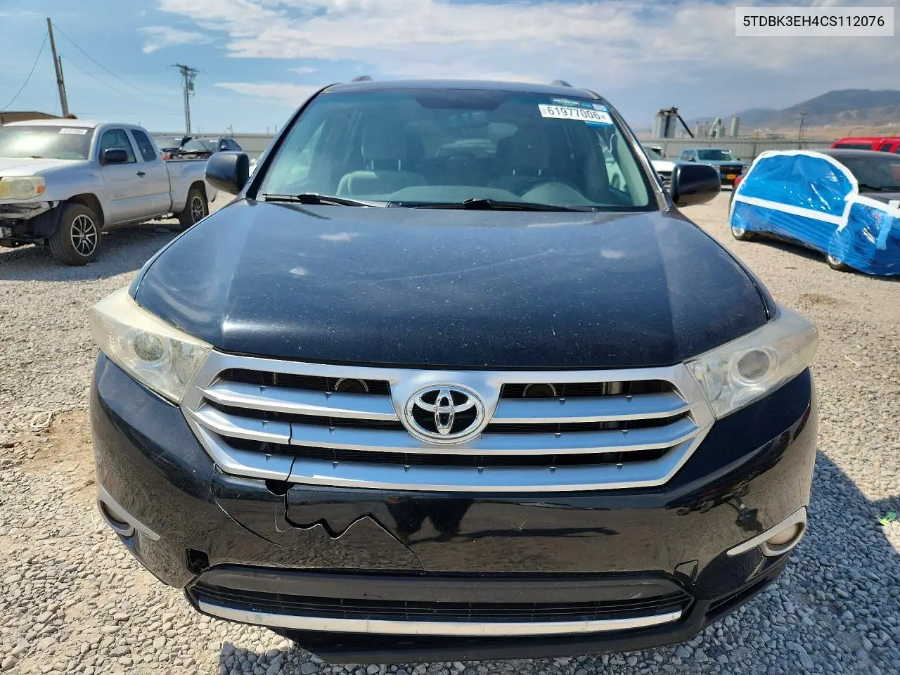 2012 Toyota Highlander Base VIN: 5TDBK3EH4CS112076 Lot: 61977006