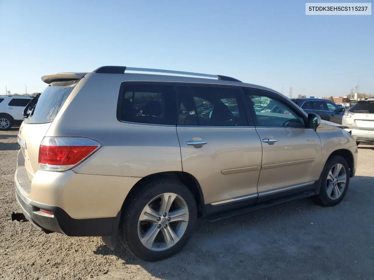 5TDDK3EH5CS115237 2012 Toyota Highlander Limited