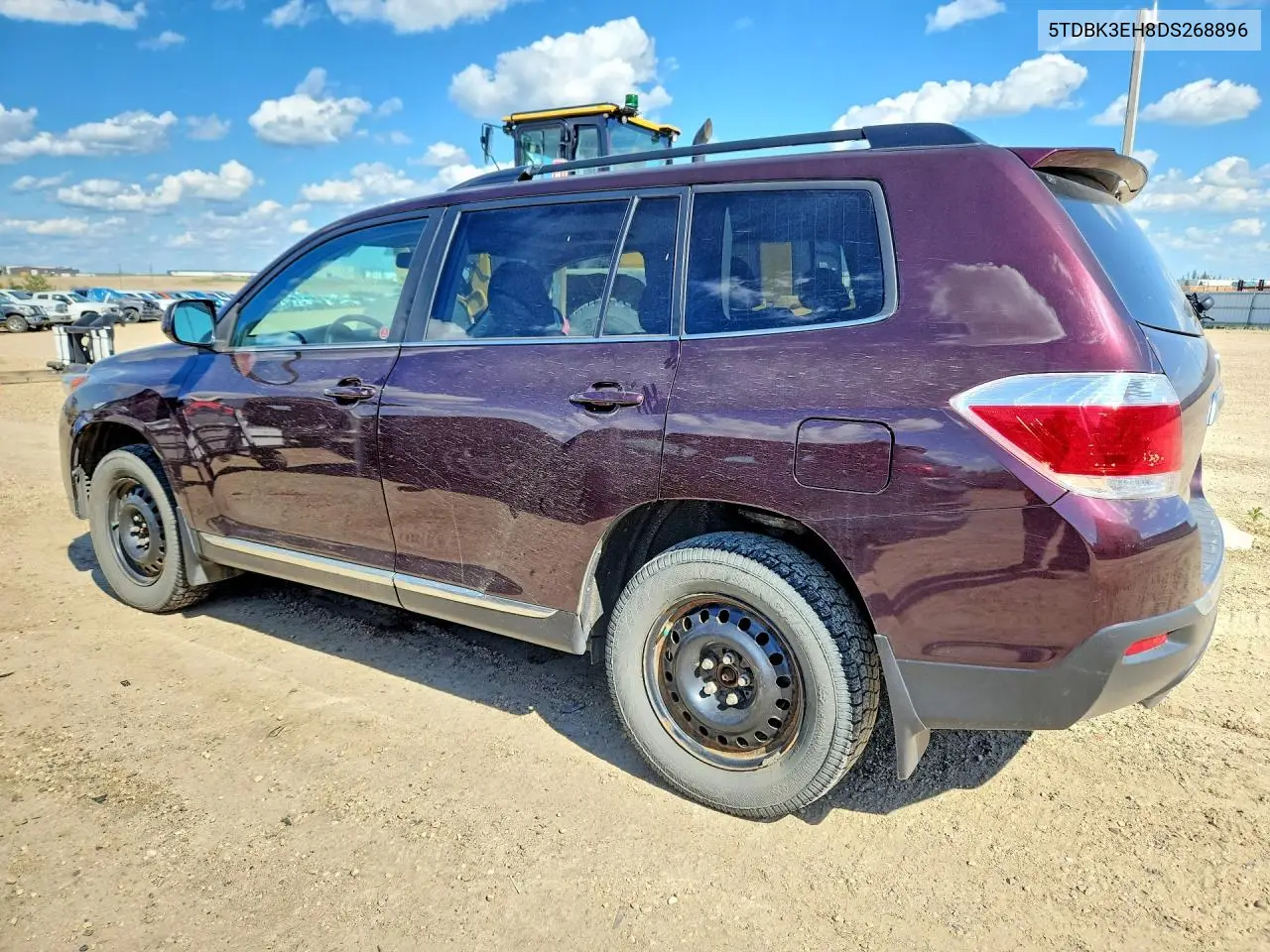 2013 Toyota Highlander Base VIN: 5TDBK3EH8DS268896 Lot: 57838426