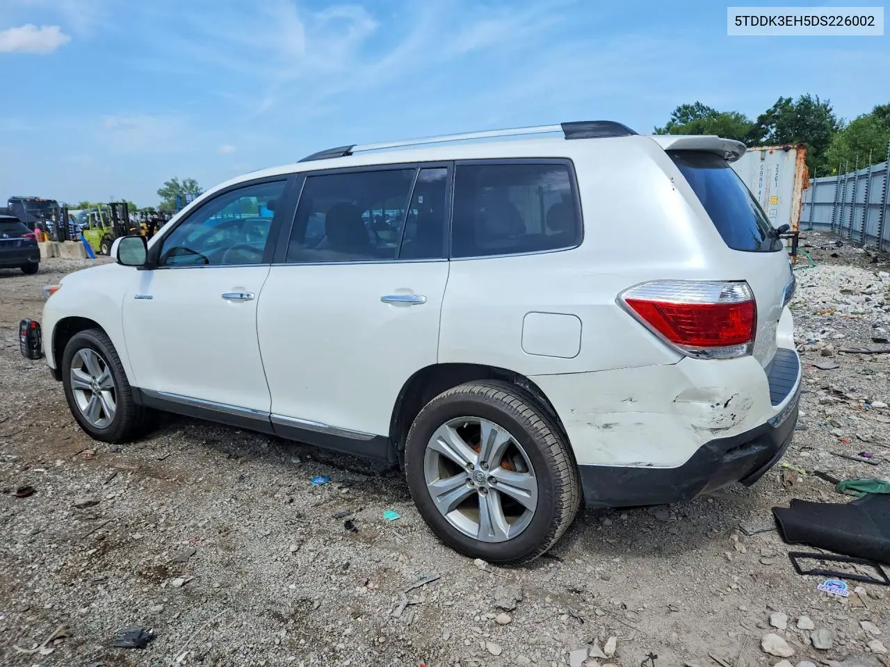 2013 Toyota Highlander Limited VIN: 5TDDK3EH5DS226002 Lot: 58883836