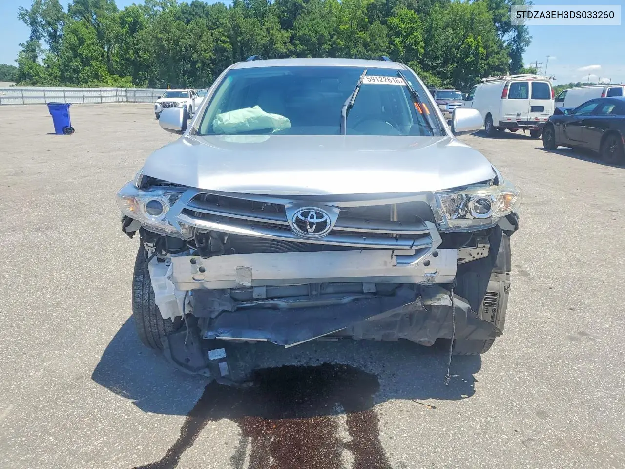 2013 Toyota Highlander VIN: 5TDZA3EH3DS033260 Lot: 59122616