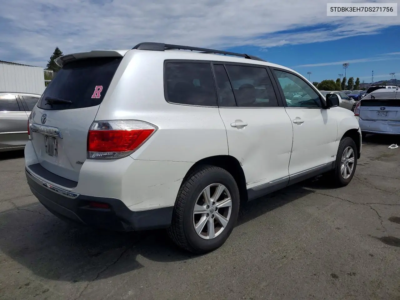 5TDBK3EH7DS271756 2013 Toyota Highlander Se
