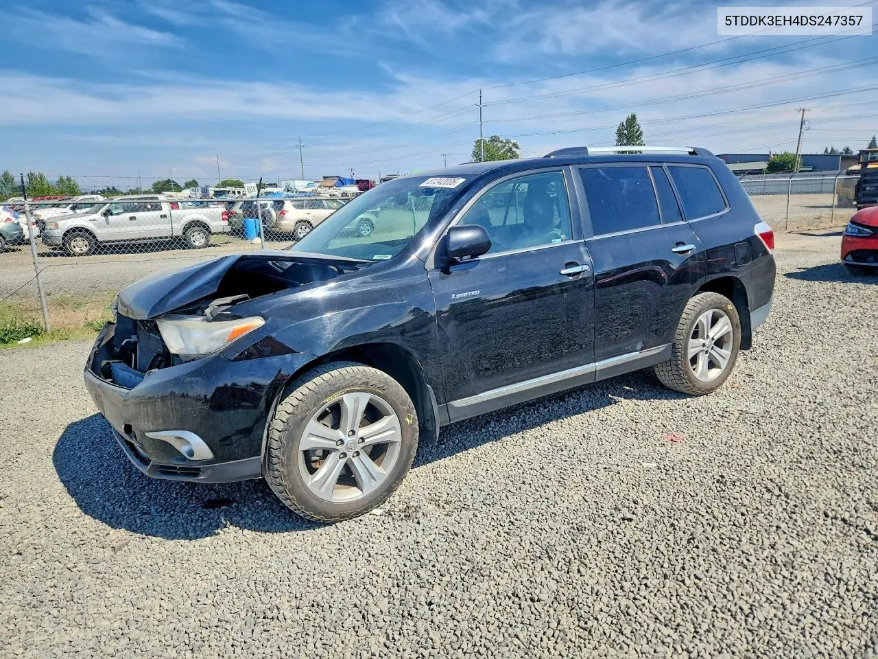 2013 Toyota Highlander Limited VIN: 5TDDK3EH4DS247357 Lot: 61342006
