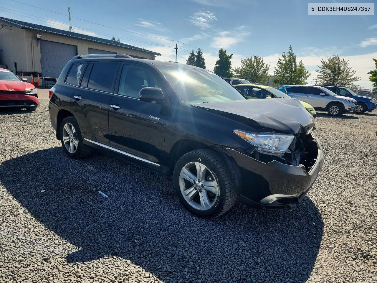 2013 Toyota Highlander Limited VIN: 5TDDK3EH4DS247357 Lot: 61342006