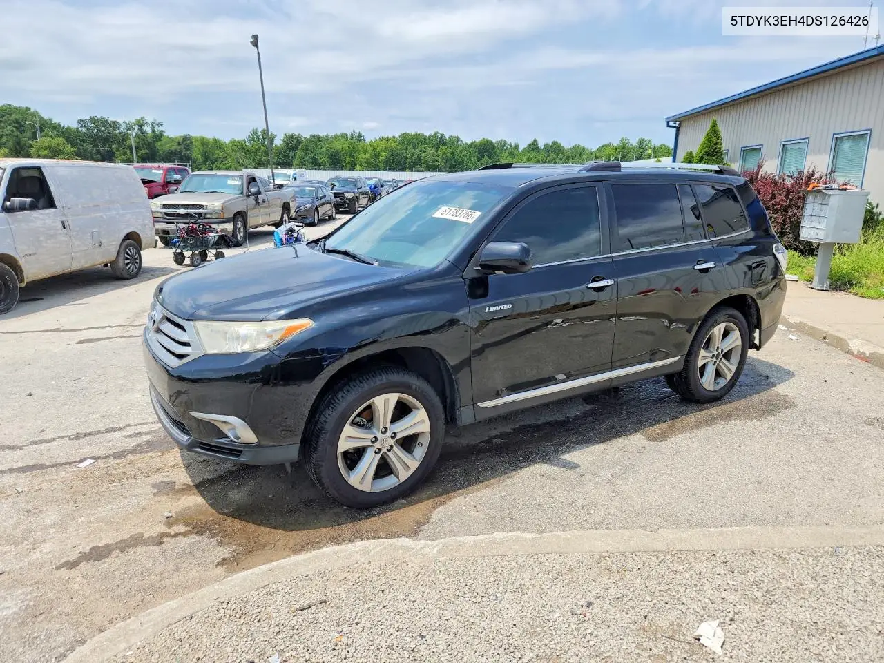 2013 Toyota Highlander Limited VIN: 5TDYK3EH4DS126426 Lot: 61783766