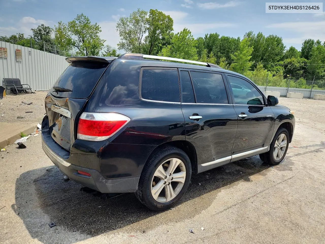 2013 Toyota Highlander Limited VIN: 5TDYK3EH4DS126426 Lot: 61783766