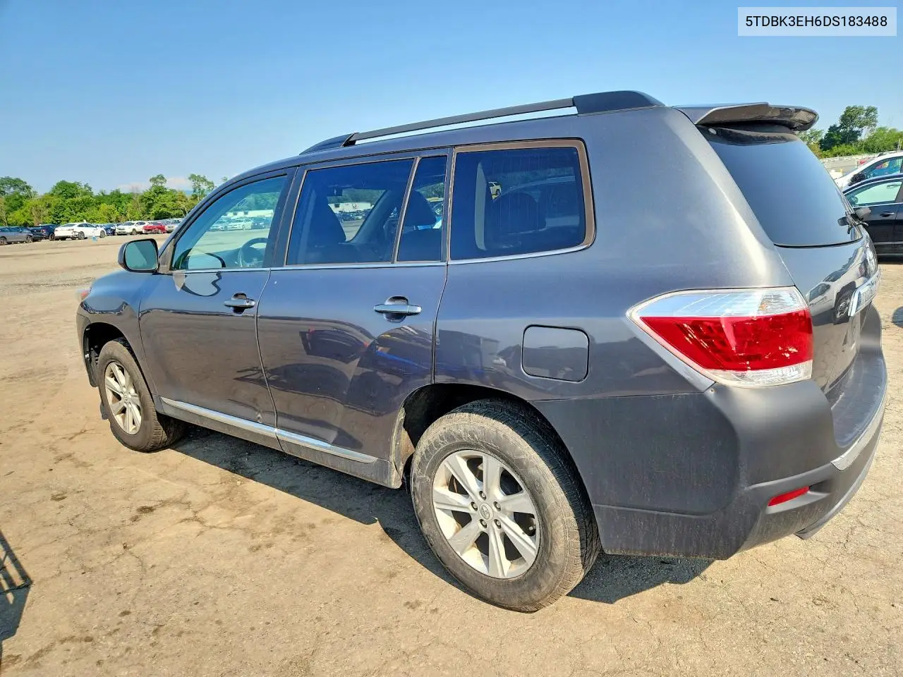 2013 Toyota Highlander Se VIN: 5TDBK3EH6DS183488 Lot: 61802266