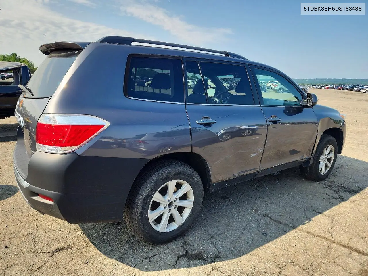 2013 Toyota Highlander Se VIN: 5TDBK3EH6DS183488 Lot: 61802266