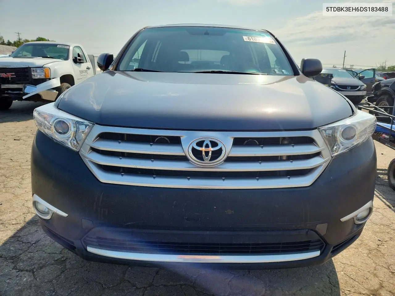 2013 Toyota Highlander Se VIN: 5TDBK3EH6DS183488 Lot: 61802266