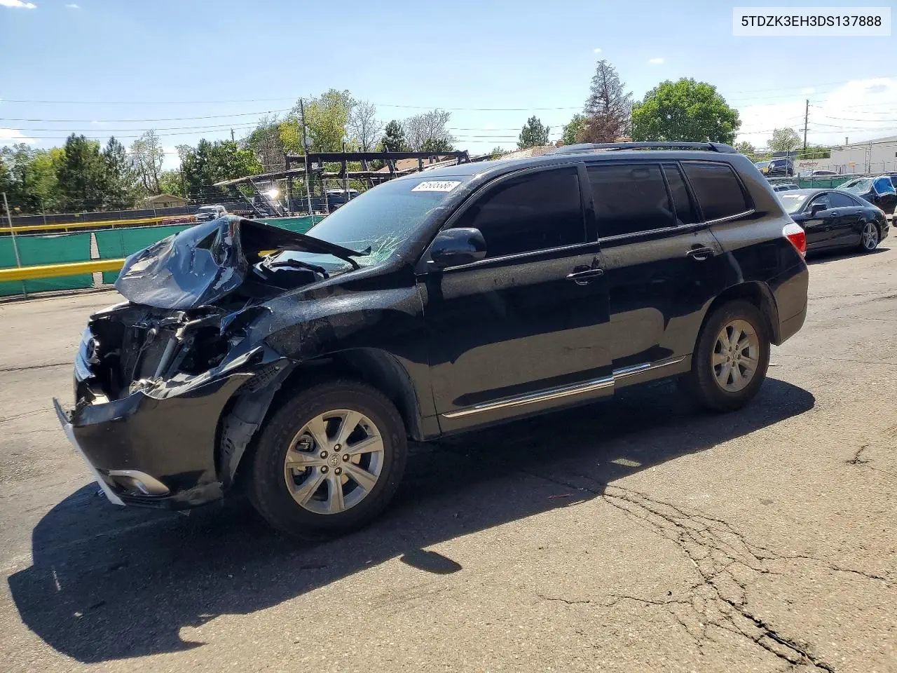 2013 Toyota Highlander Se VIN: 5TDZK3EH3DS137888 Lot: 61805386