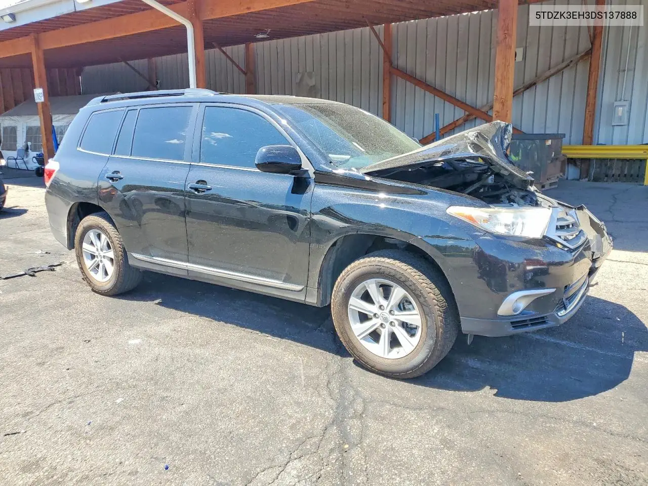2013 Toyota Highlander Se VIN: 5TDZK3EH3DS137888 Lot: 61805386