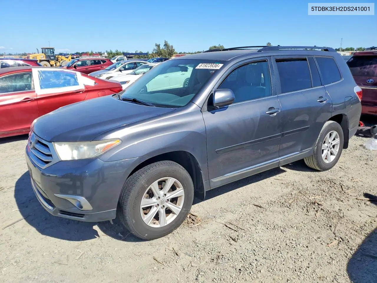 2013 Toyota Highlander Plus VIN: 5TDBK3EH2DS241001 Lot: 61923936