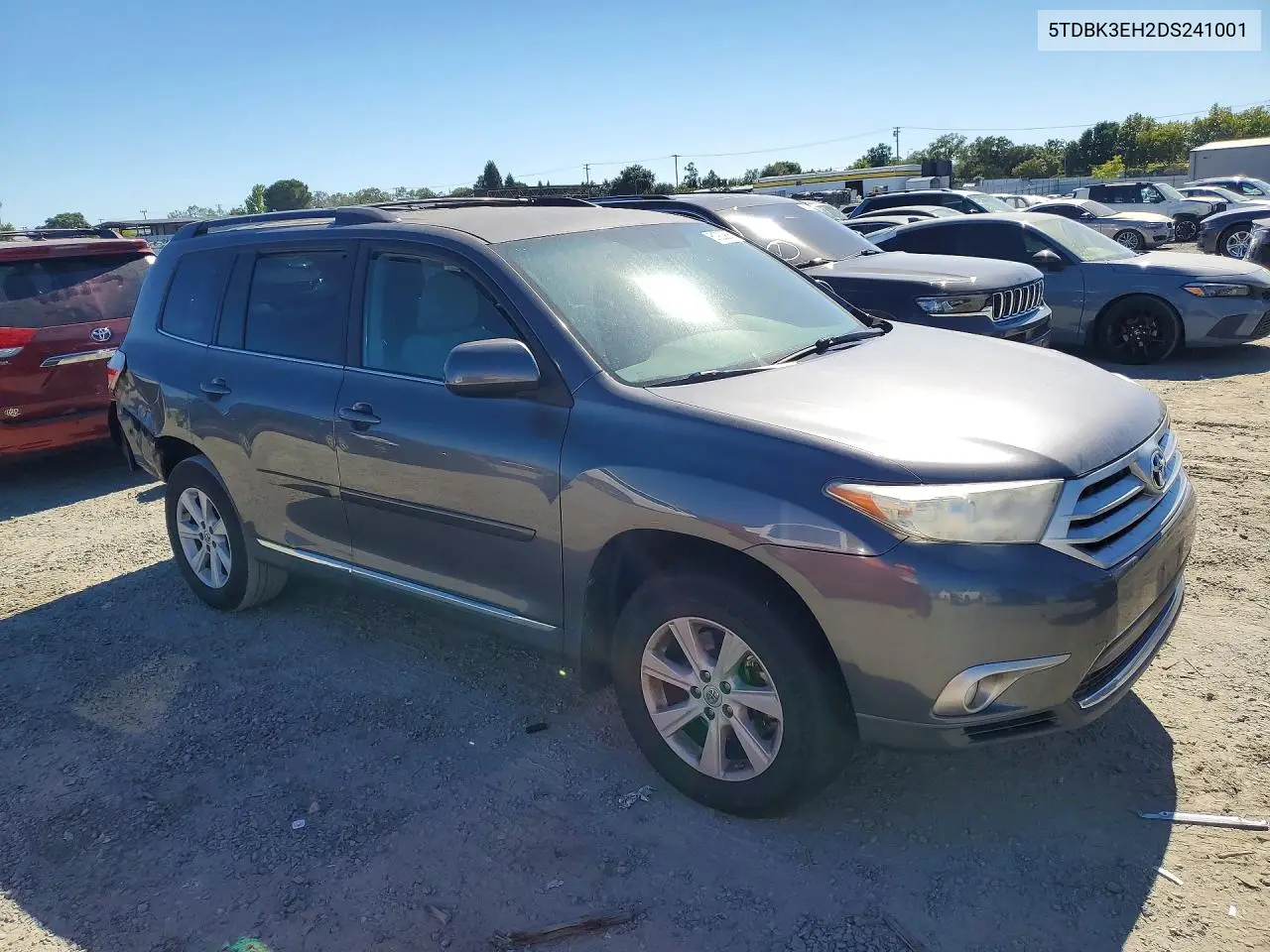 2013 Toyota Highlander Plus VIN: 5TDBK3EH2DS241001 Lot: 61923936