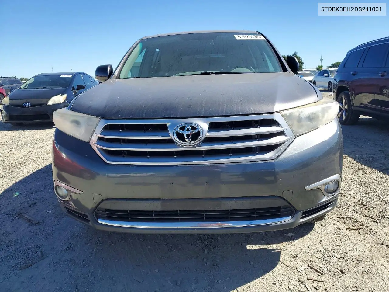 2013 Toyota Highlander Plus VIN: 5TDBK3EH2DS241001 Lot: 61923936