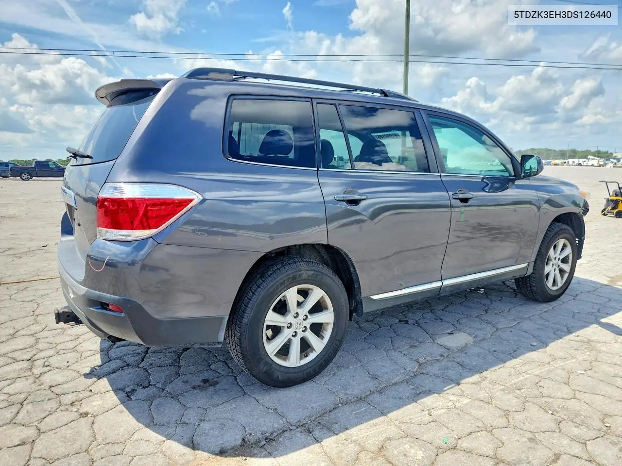 2013 Toyota Highlander Se VIN: 5TDZK3EH3DS126440 Lot: 61992106