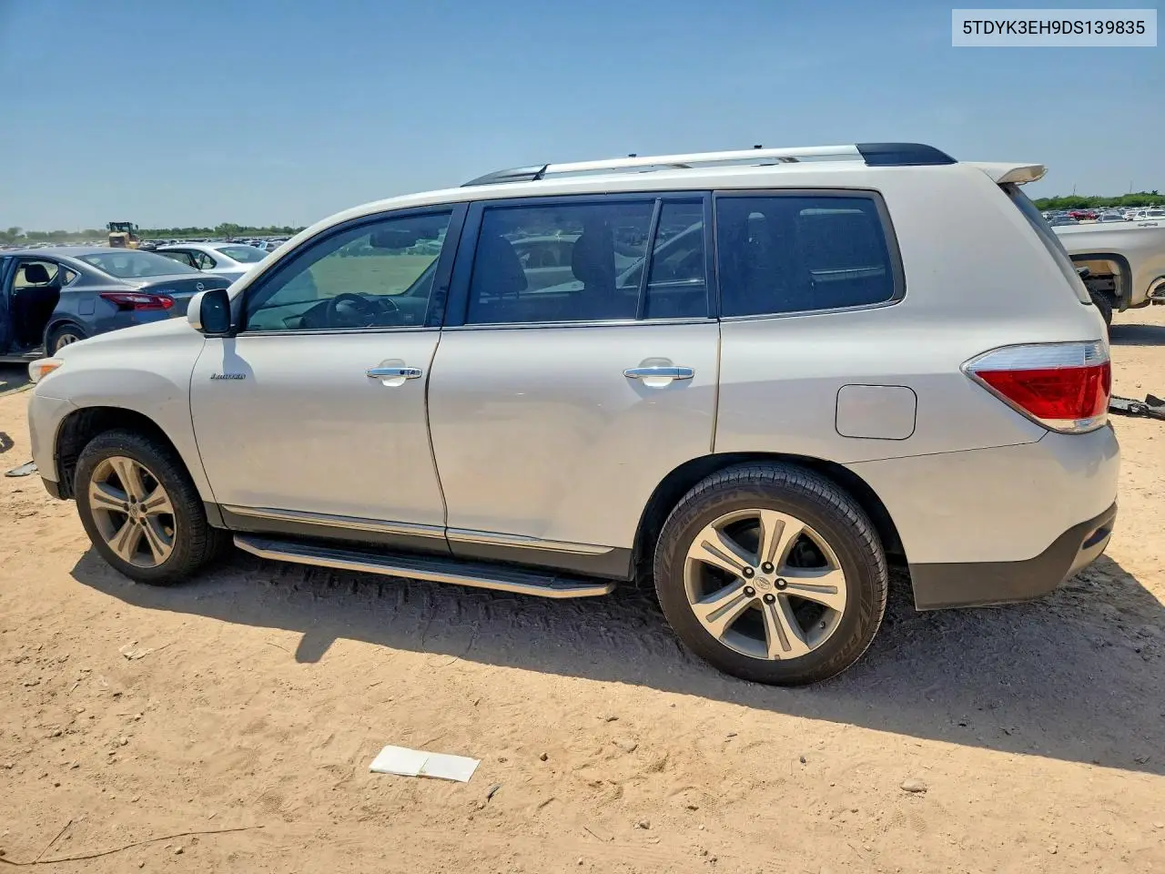 2013 Toyota Highlander Limited VIN: 5TDYK3EH9DS139835 Lot: 62281366