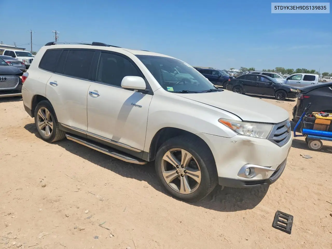 2013 Toyota Highlander Limited VIN: 5TDYK3EH9DS139835 Lot: 62281366
